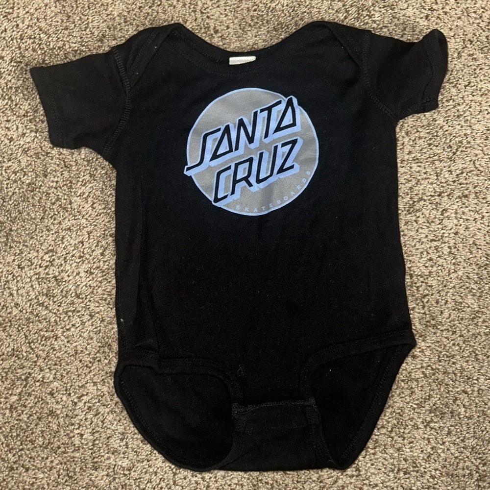 Santa Cruz baby Black and Blue Bodysuit